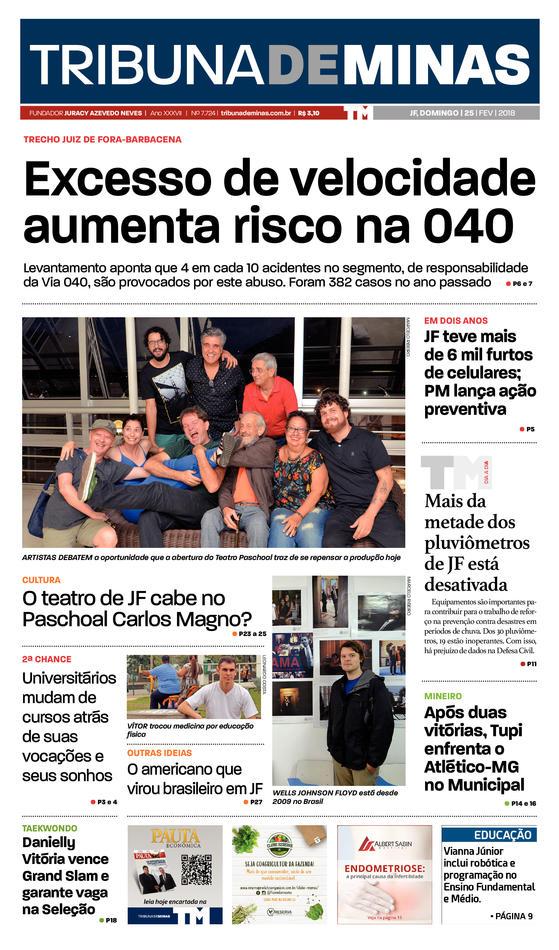Jornal Tribuna de Minas - 25/02/2018