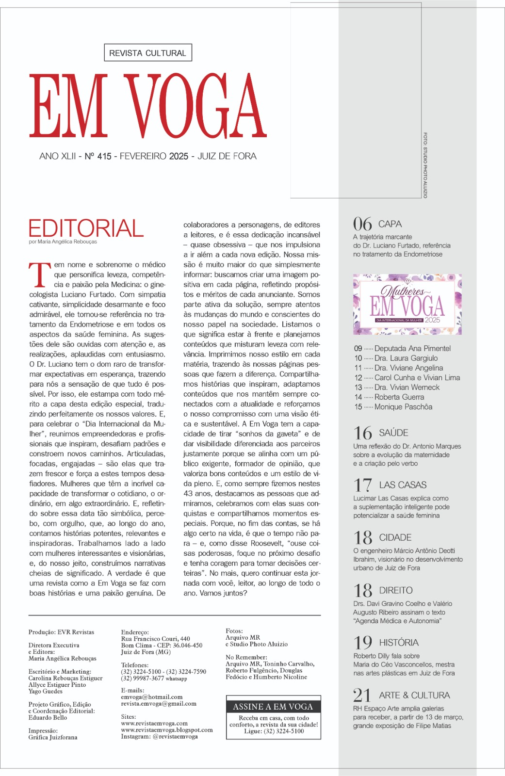 EDITORIAL - por Maria Angélica Rebouças