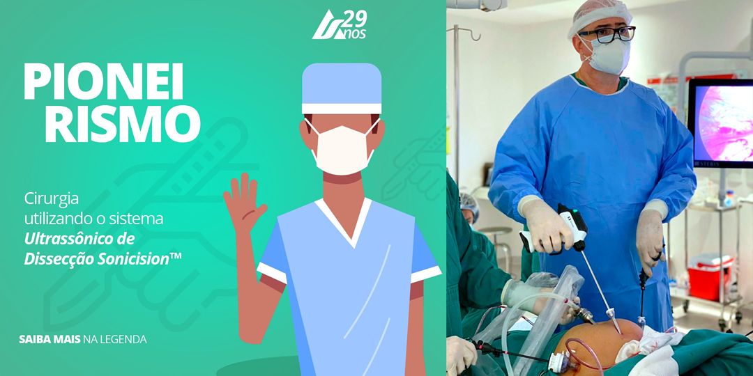 Pioneirismo:  Cirurgia de Endometriose Histerectomia Retossigmoidectomia por Sistema Ultrassônico de Dissecção Sonicision