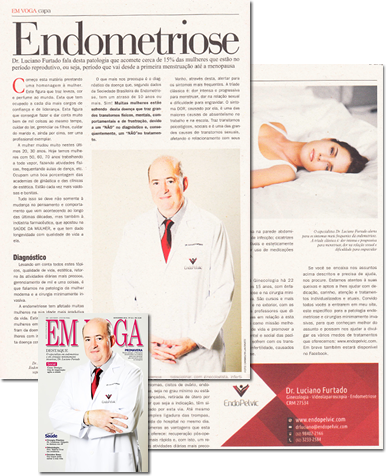Endometriose - Revista Em Voga - Outubro 2016 - Dr. Luciano Coelho Furtado